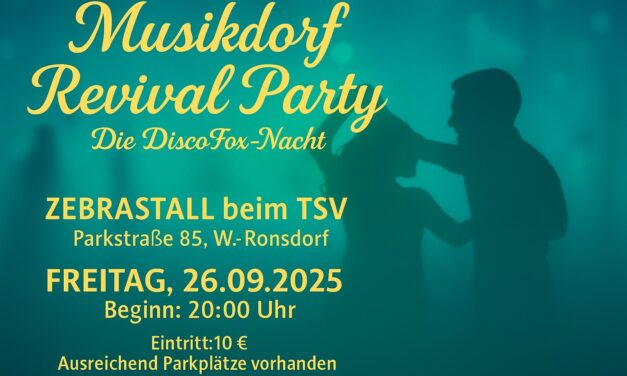 🎶✨ Musikdorf Revival Party – Die DiscoFox-Nacht ✨🎶