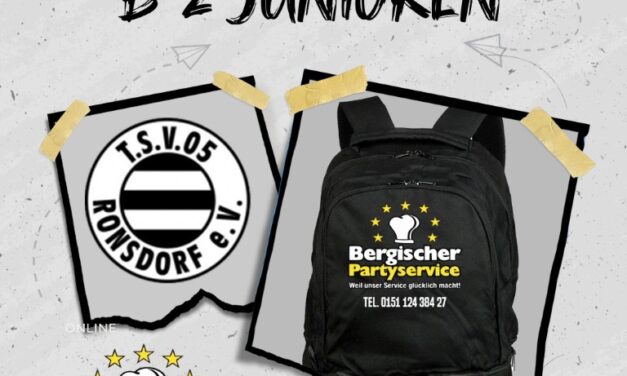 Bergischer Partyservice Ivonne Lichte – Neuer Sponsor unserer B2-Junioren 🎉⚽
