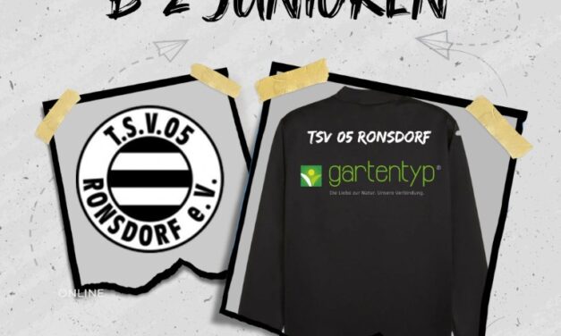 Neuer Sponsor für unsere B 2-Junioren 🦓🤍🖤