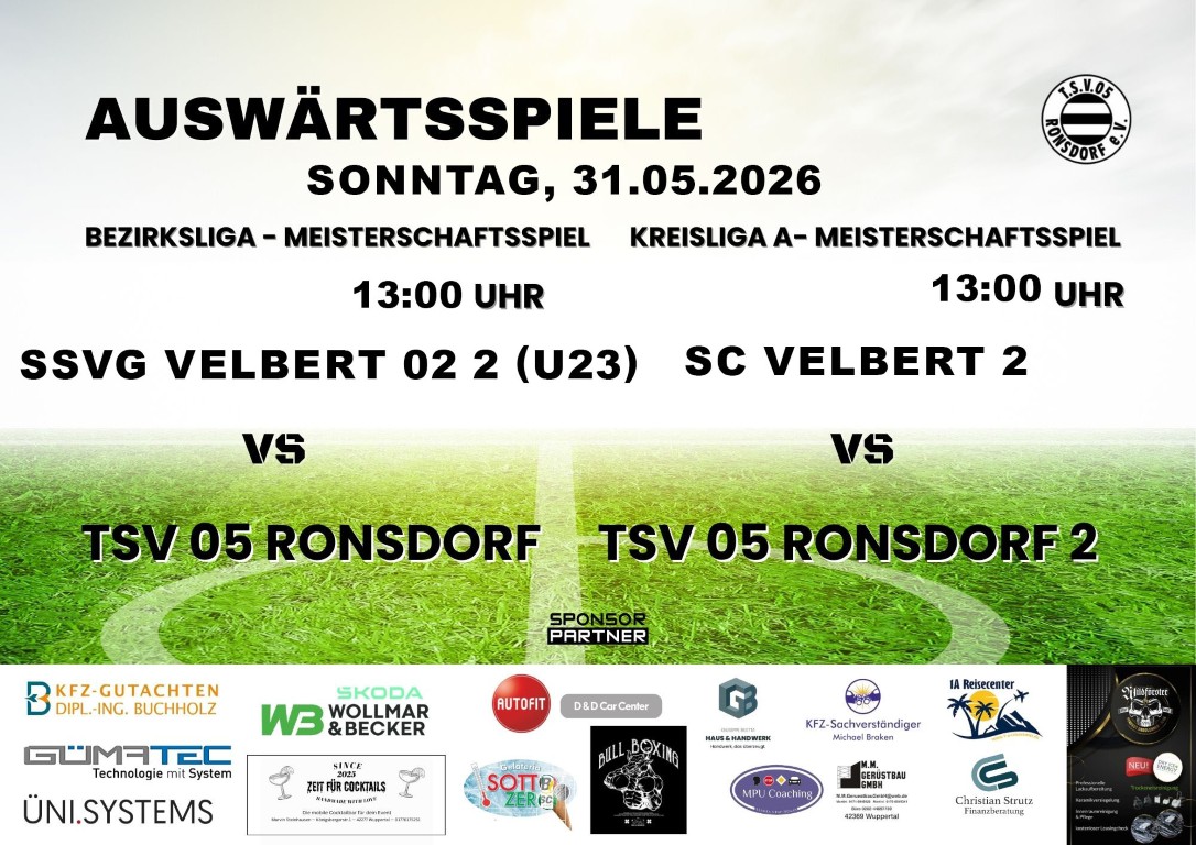 für Hansi TSV Ronsdorf - Spielbanner (Doppelseitiges Poster (A3