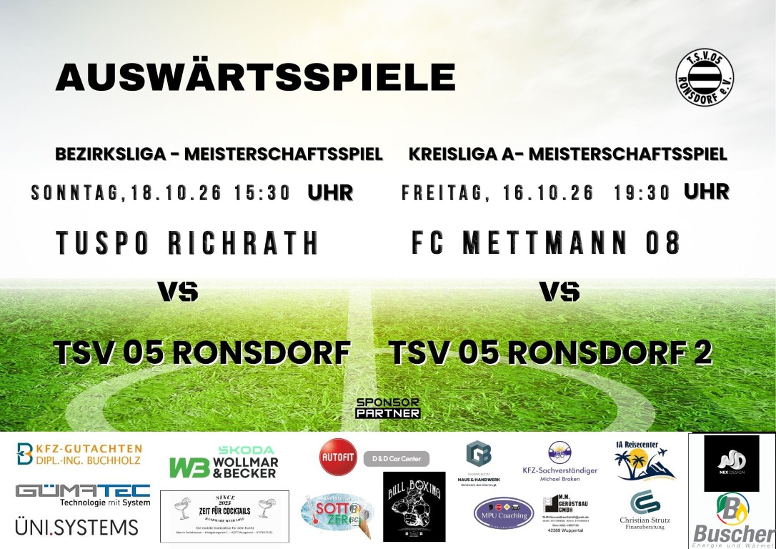 für Hansi TSV Ronsdorf - Spielbanner (Doppelseitiges Poster (A3